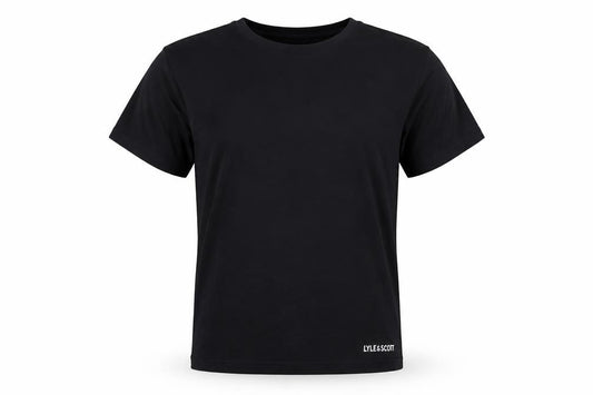 Lyle & Scott Men's Black Crew Neck T-Shirt, Size L