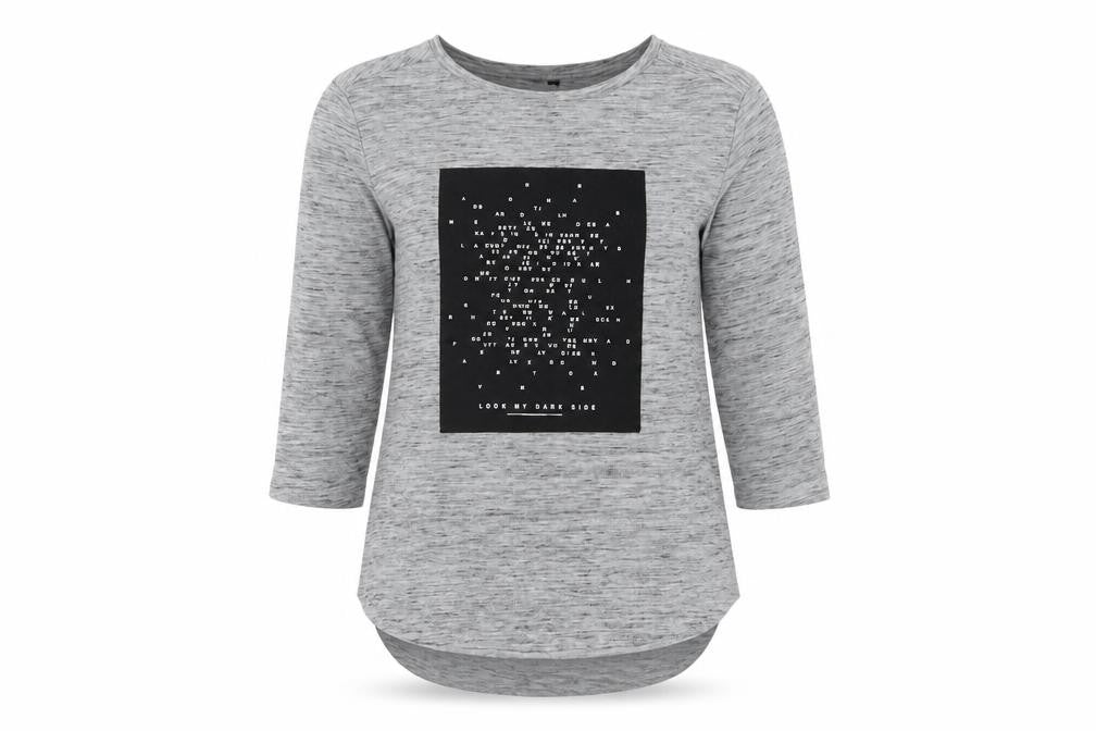 Stradivarius Women's Grey Basic T-Shirt, Size 12