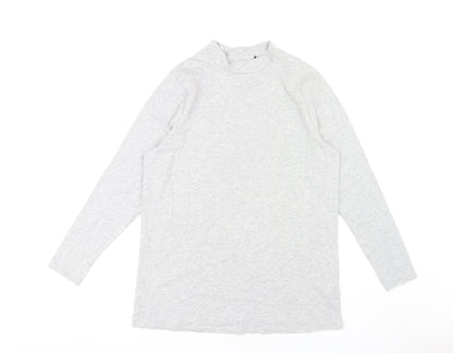 Capsule Women's Grey Mock Neck Jersey T-Shirt Size 18