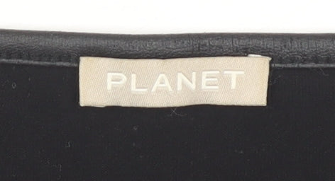 Planet Women's Black M Scoop Neck T-Shirt Casual