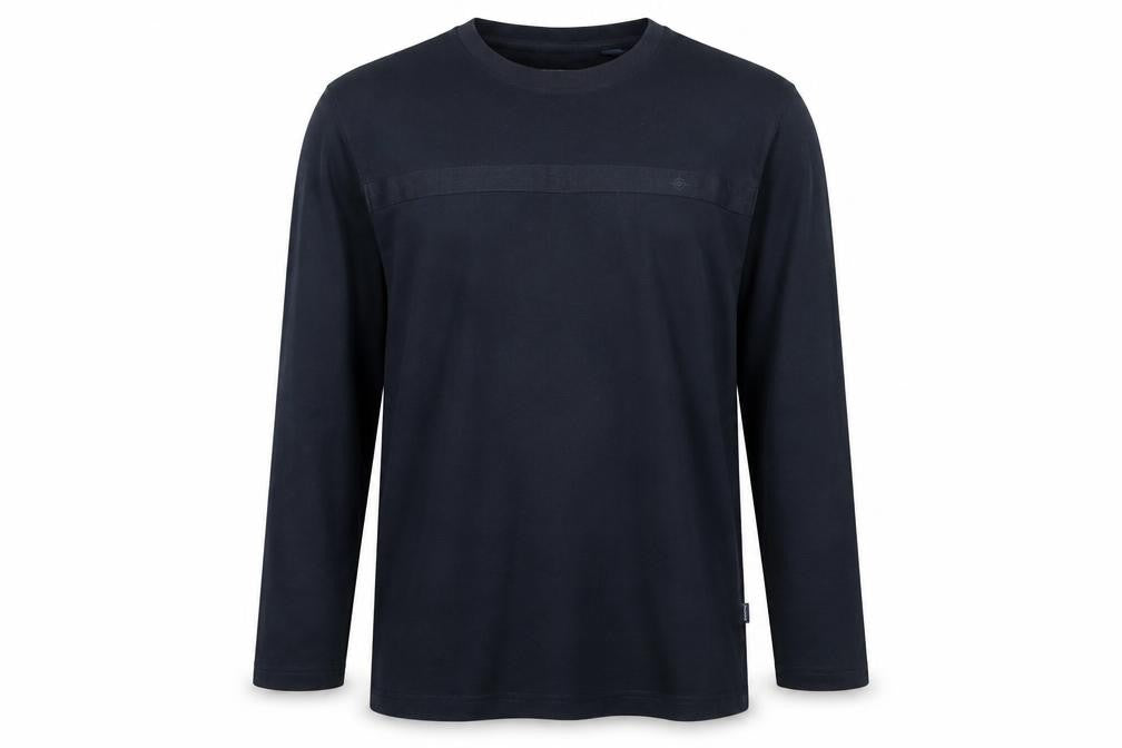Maine New England Men's Black Long Sleeve Cotton T-Shirt L