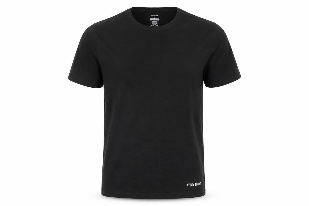 Lyle & Scott Men's Black Cotton T-Shirt, Size L