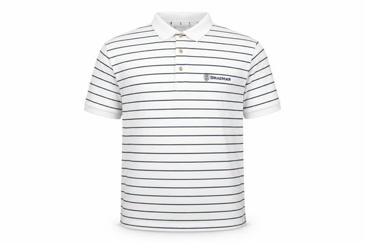 Fred Olsen Men's White 2XL Striped Polo Shirt