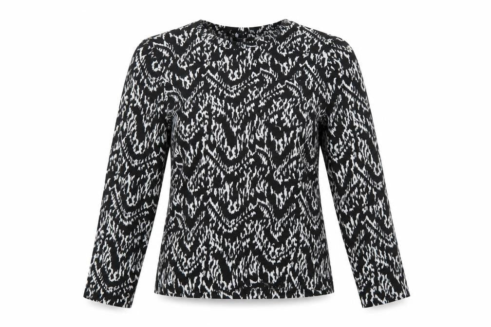 Marks & Spencer Women's Black Geometric Blouse M