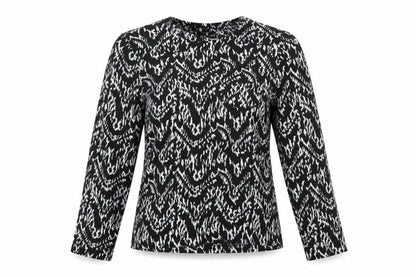 Marks & Spencer Women's Black Geometric Blouse M