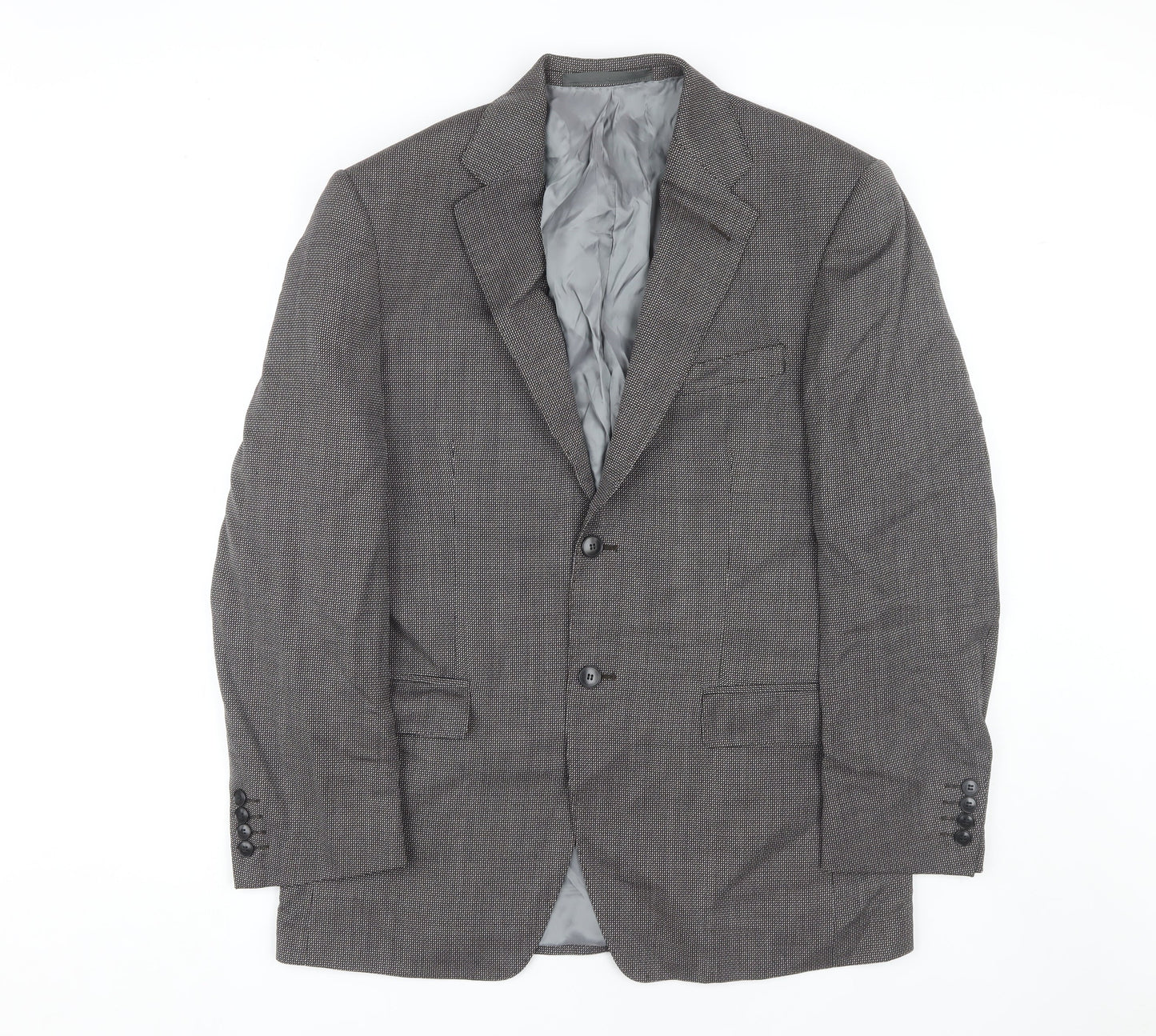 Marks and Spencer Men's Black Wool Blazer, Size 38