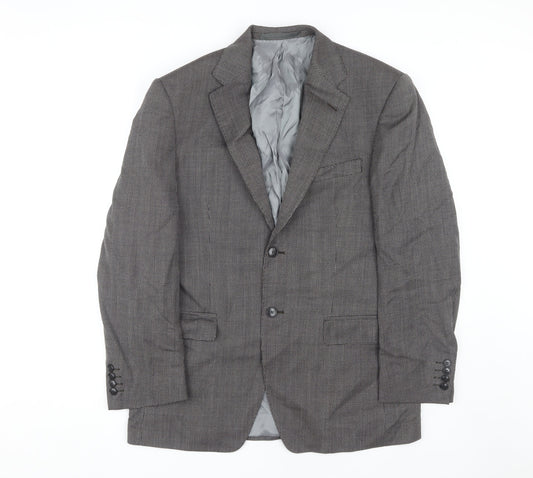 Marks and Spencer Men's Black Wool Blazer, Size 38