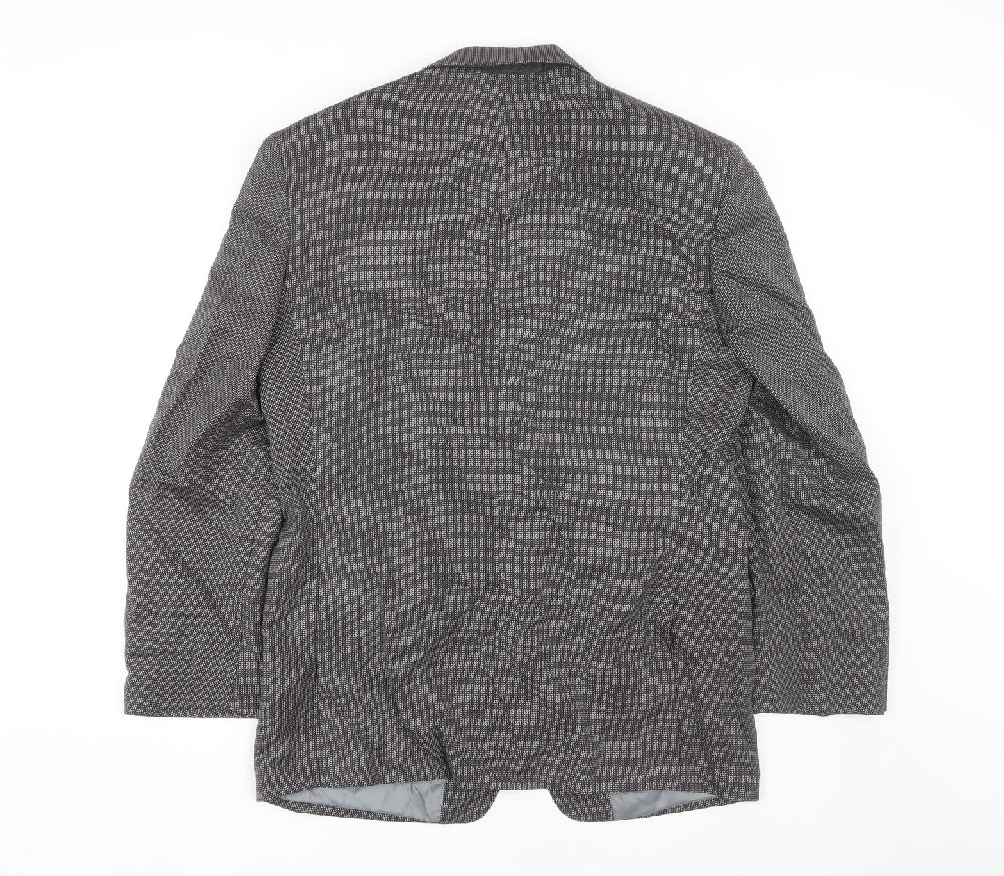 Marks and Spencer Men's Black Wool Blazer, Size 38