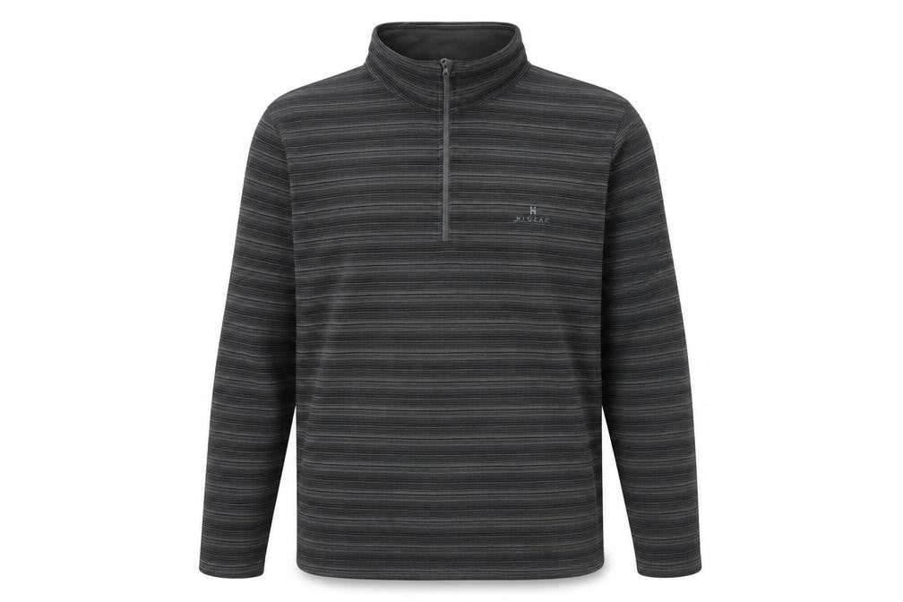 Hi Gear Men's Black 2XL 1/2 Zip Sweatshirt