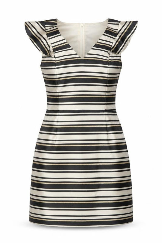 Oasis Women's Striped Multicoloured Dress Size 14