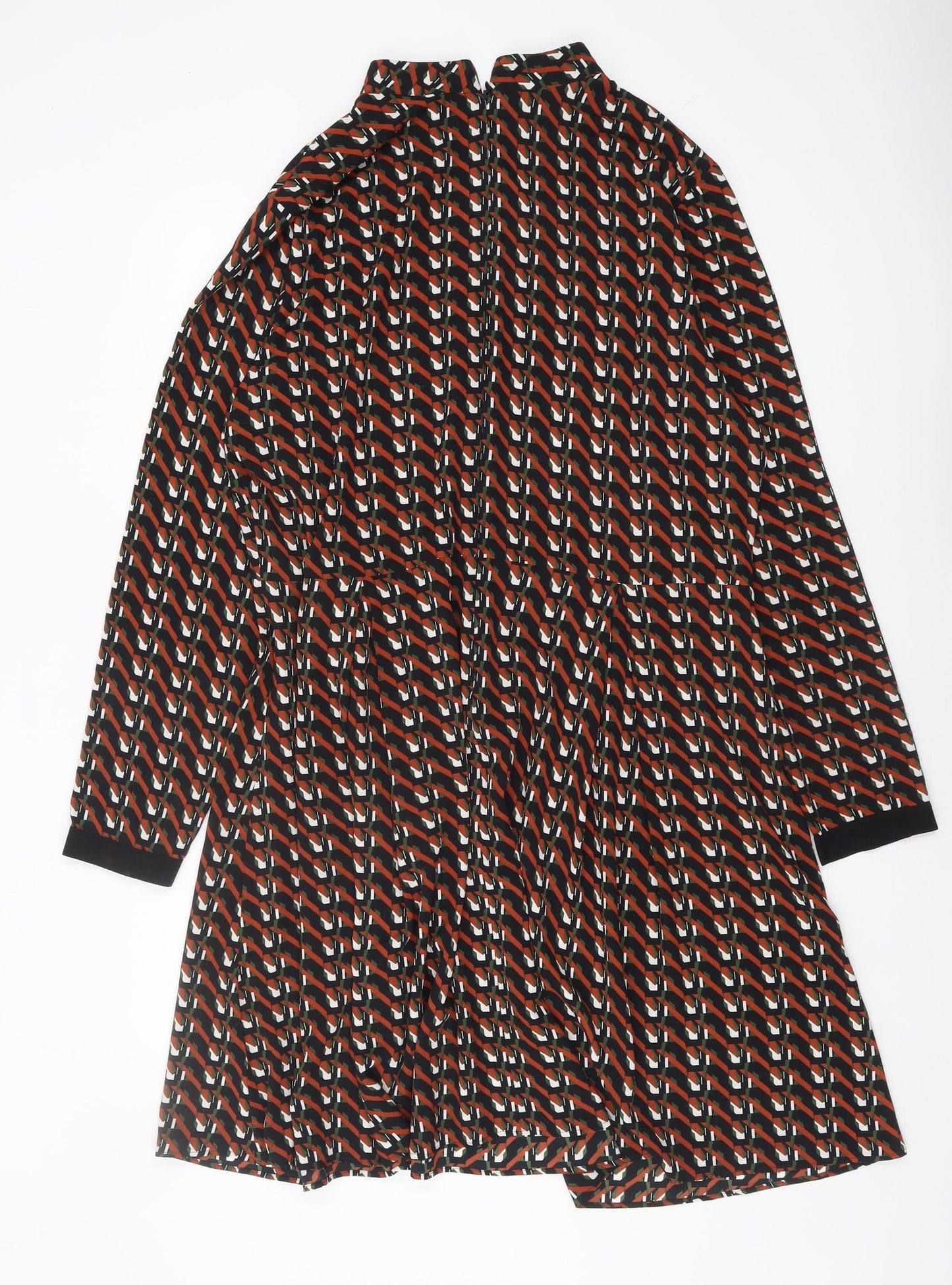 Next Women's Multicoloured Long Sleeve Dress Size 20