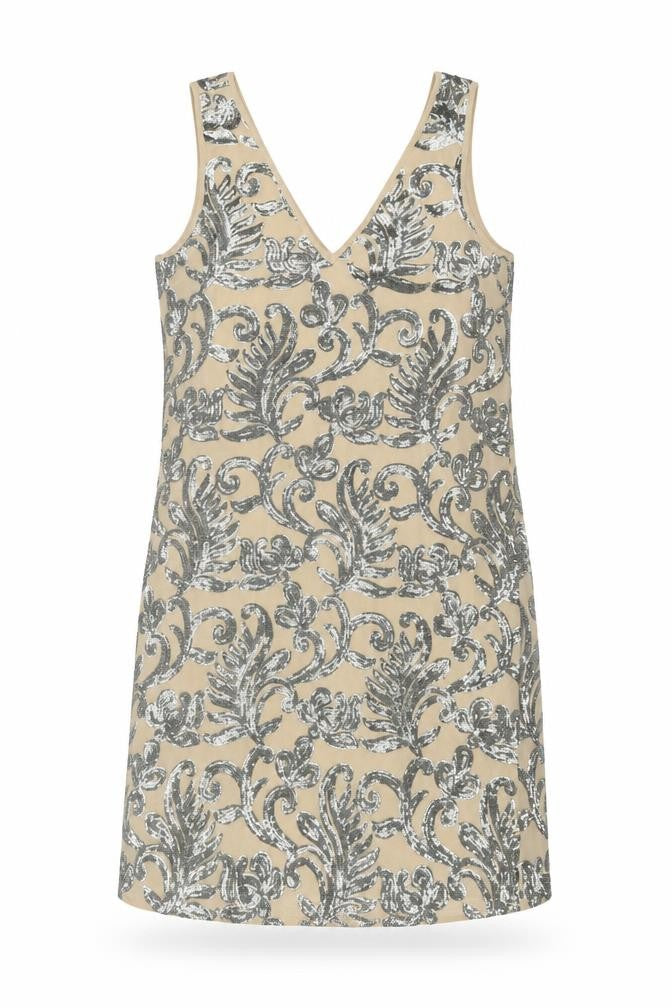 River Island Women's Beige Sleeveless Dress