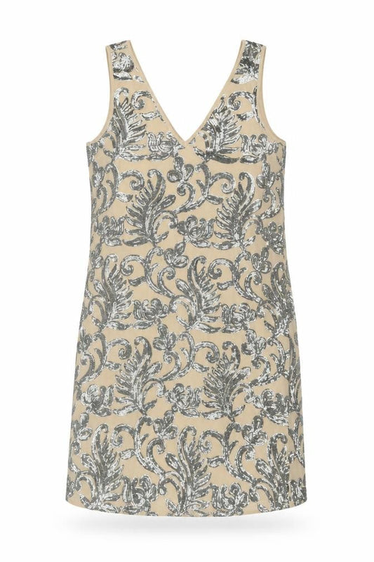 River Island Women's Beige Sleeveless Dress