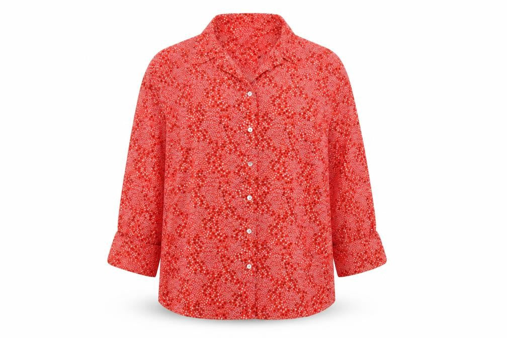 Marks & Spencer Women's Red Button-Up Shirt, Size 20