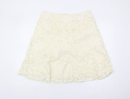 Additional front view of Principles Women Ivory A-Line Skirt, size 16