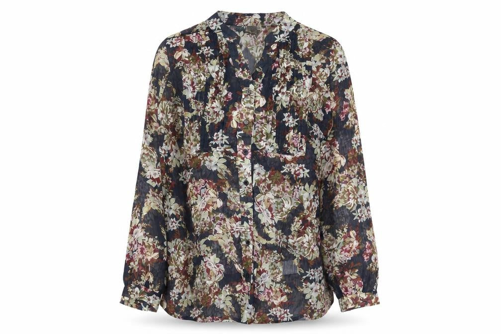 Cotton Traders Women's Floral Blouse, Multicoloured, Size 12