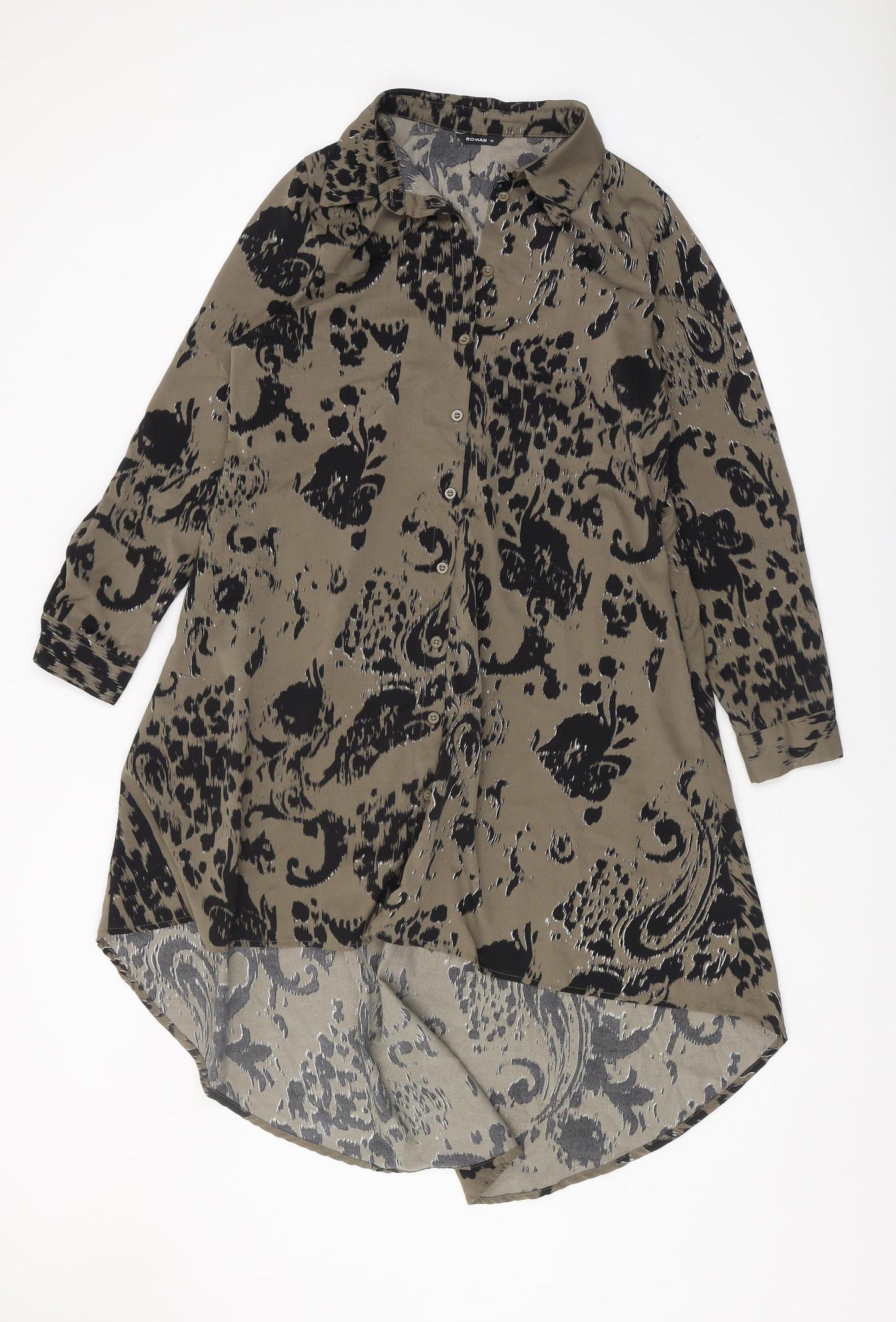 Roman Women's Multicoloured Animal Print Shirt Dress