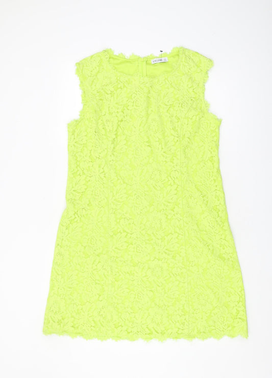 Gallery Women's Green Sheath Dress, Size 16, Elegant Partywear