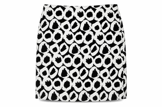 Marks & Spencer Women's Black/White Knee Length Skirt