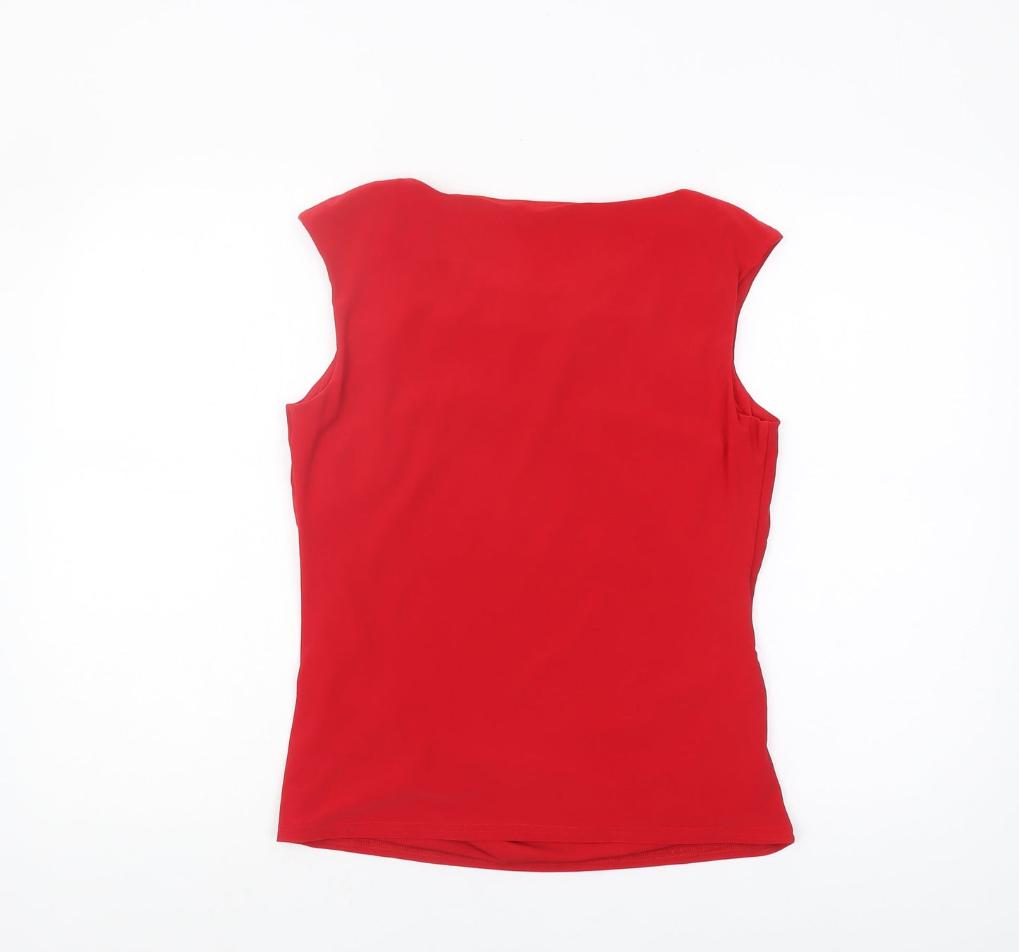 Roman Women's Red Sleeveless Blouse Size 12