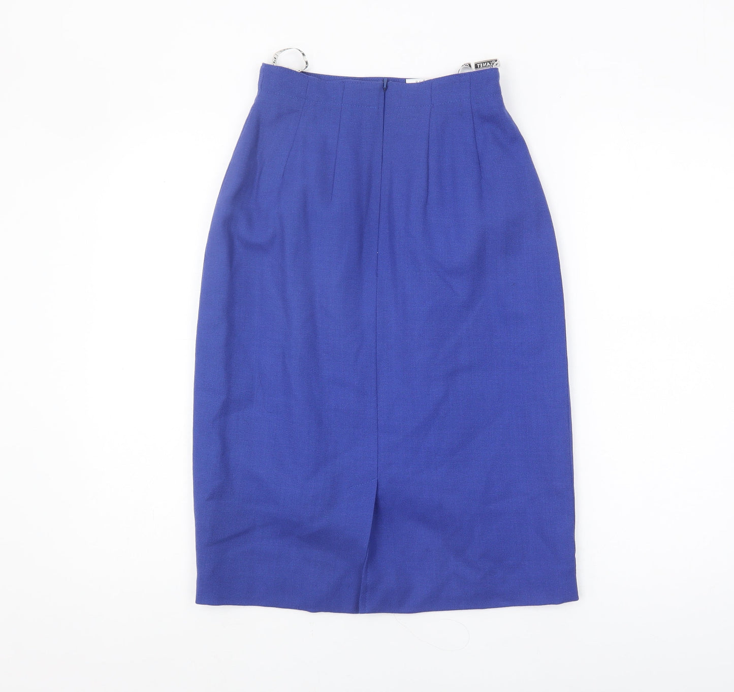 Planet Women's Blue Pencil Skirt Size 8 Wool Business