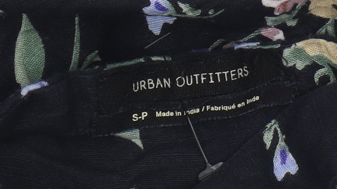 Urban Outfitters Women's Black Floral Slip Dress S