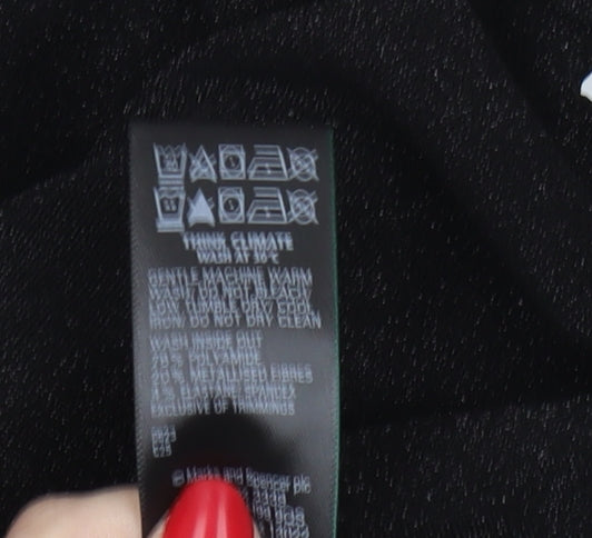 Marks and Spencer Women's Black Long Sleeve Dress