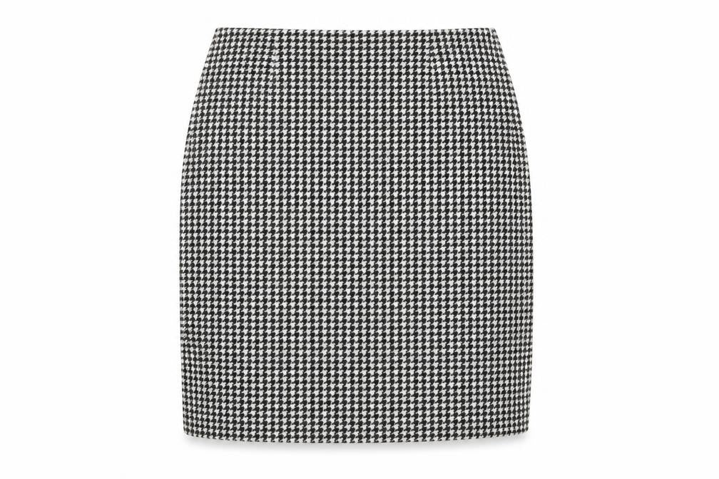 Agnès b. Women's Houndstooth Midi Skirt - Size 8