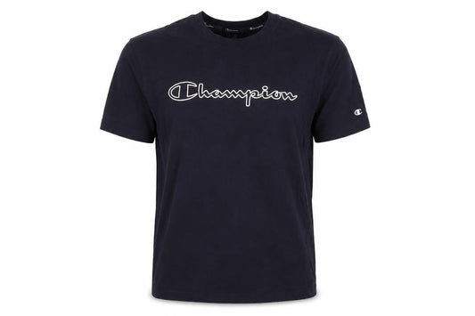Champion Men's Black Logo Short Sleeve T-Shirt Size L
