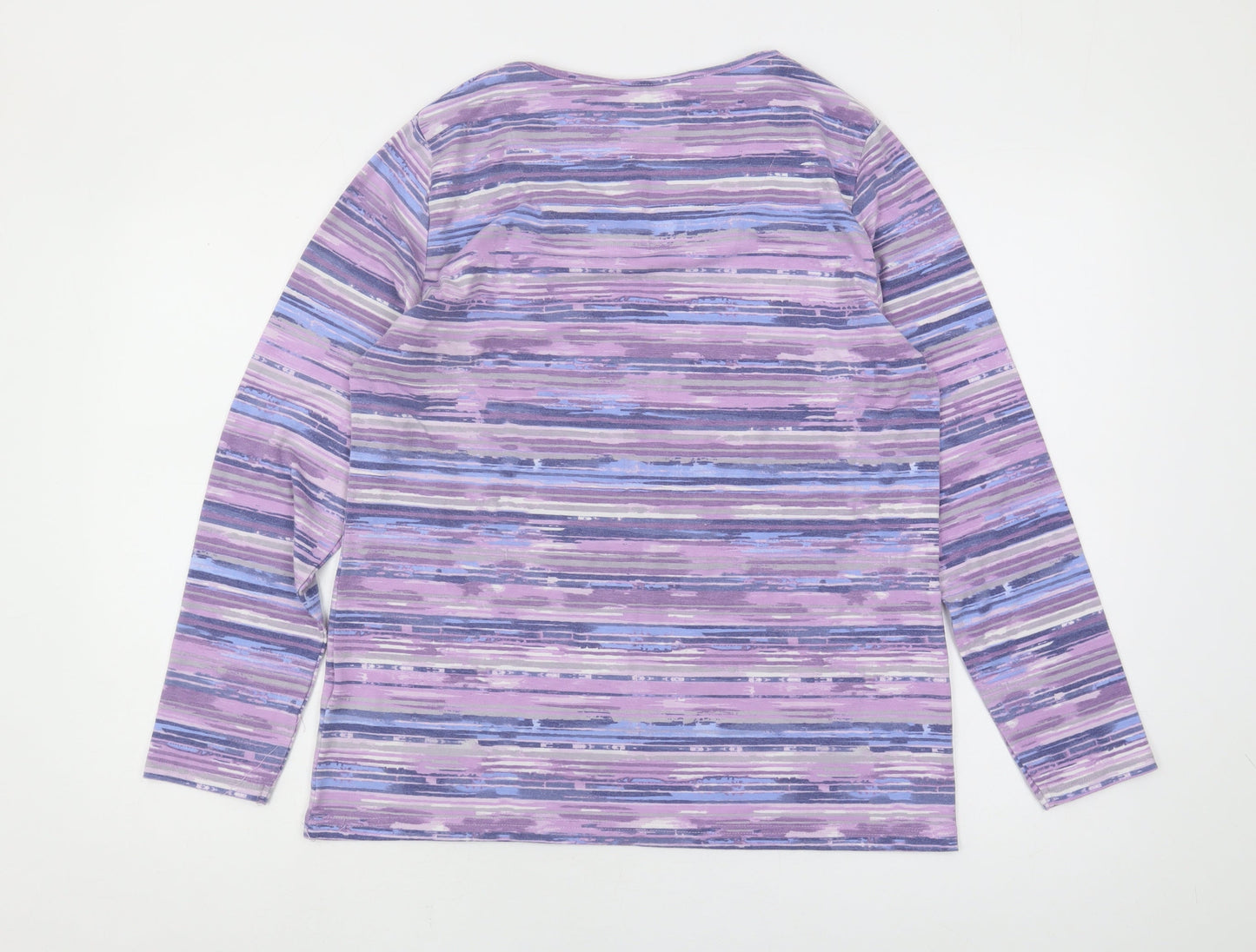 Isle Collection Women's Multicoloured Striped T-Shirt M