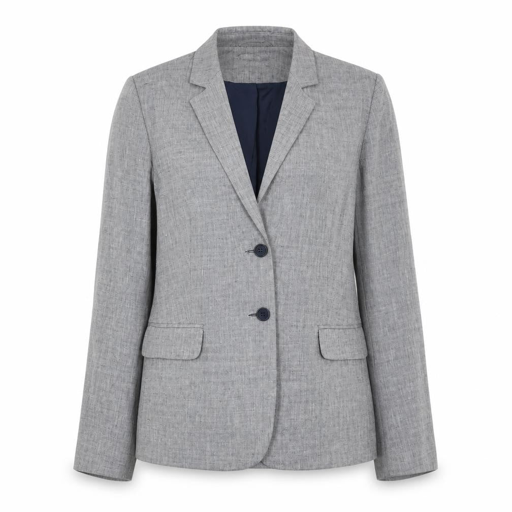 Great Plains Women's Grey Linen Blazer, Size M