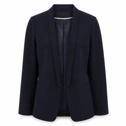 H&M Women's Black Blazer Shawl Lapel Size 6 Regular Fit