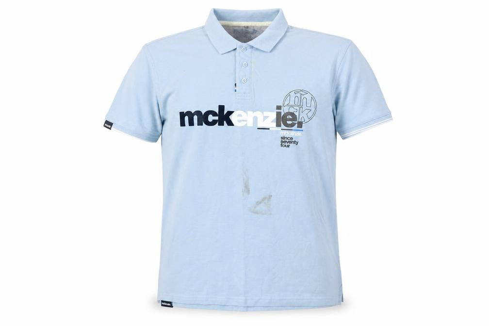 McKenzie Men's Blue Polo Shirt XL with Logo