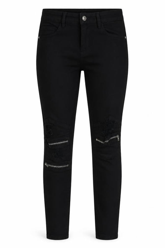 Queen Hearts Women's Black Skinny Jeans S Slim