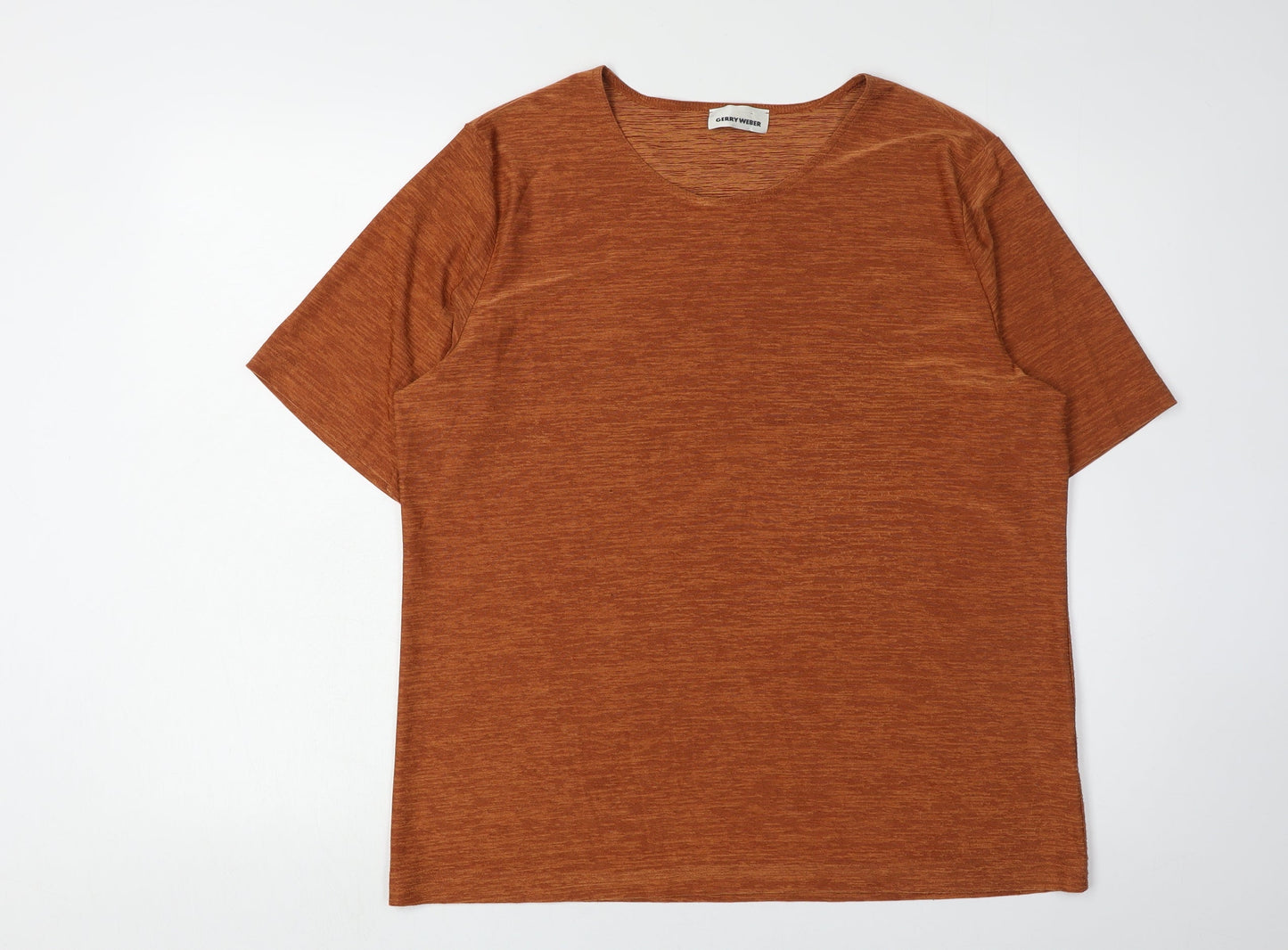 Gerry Weber Women’s Brown T-Shirt, Size 16, Casual Style