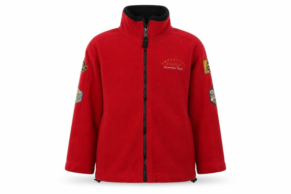 Disney Boys Red Expedition Jacket 6 Years Embroidered Fleece