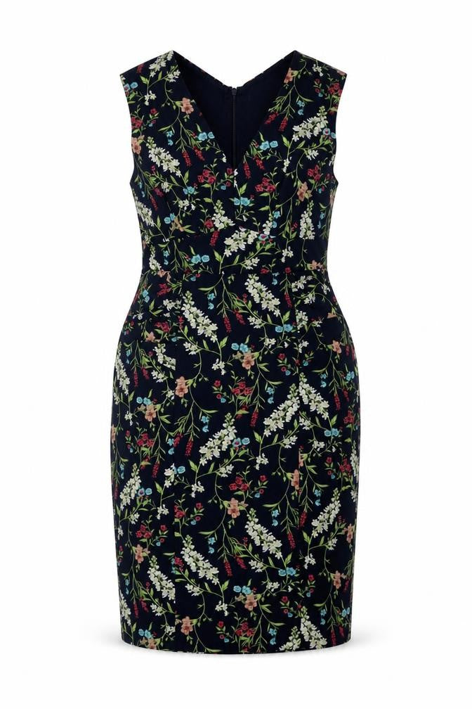 Monsoon Women's Floral Dress, Size 14, Multicoloured, Sleeveless