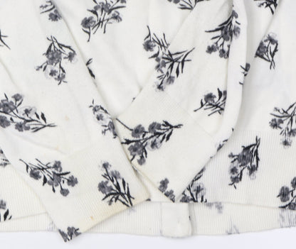 Lands' End Women's S Multicoloured Floral Cardigan