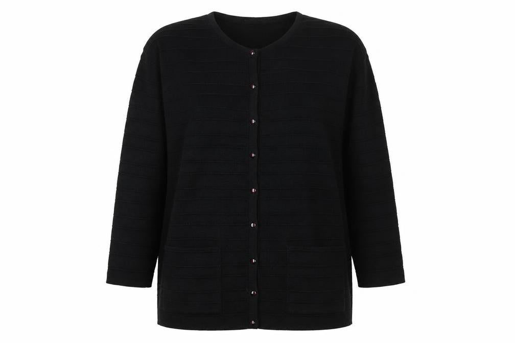 Klassique Women's Black Knit Cardigan M/L