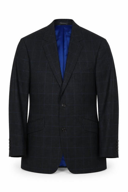 Austin Reed Men's Black Check Blazer 40 Short Formal