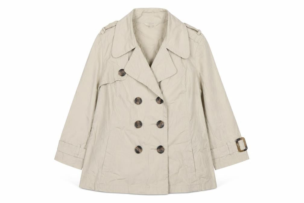Marks & Spencer Women's Beige Pea Coat Size 12