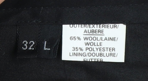 HR Men's Black Dress Pants, Size L, Formal Wear
