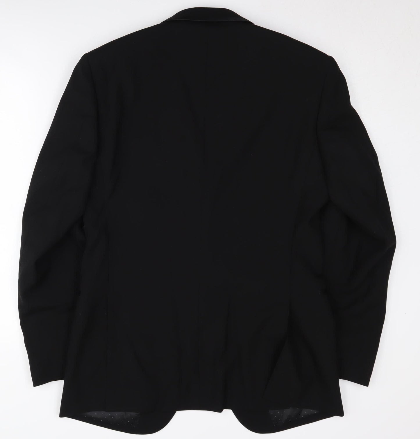 Moss 1851 Men's Black Wool Tuxedo Blazer 38 Regular Fit