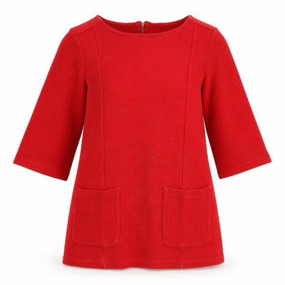 Whistles Red Women's Blouse, Size 12 - Classic Style