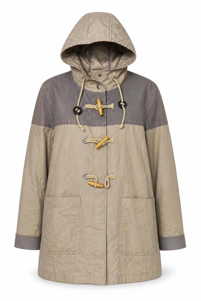 Topshop Women's Beige Duffle Coat Size 12