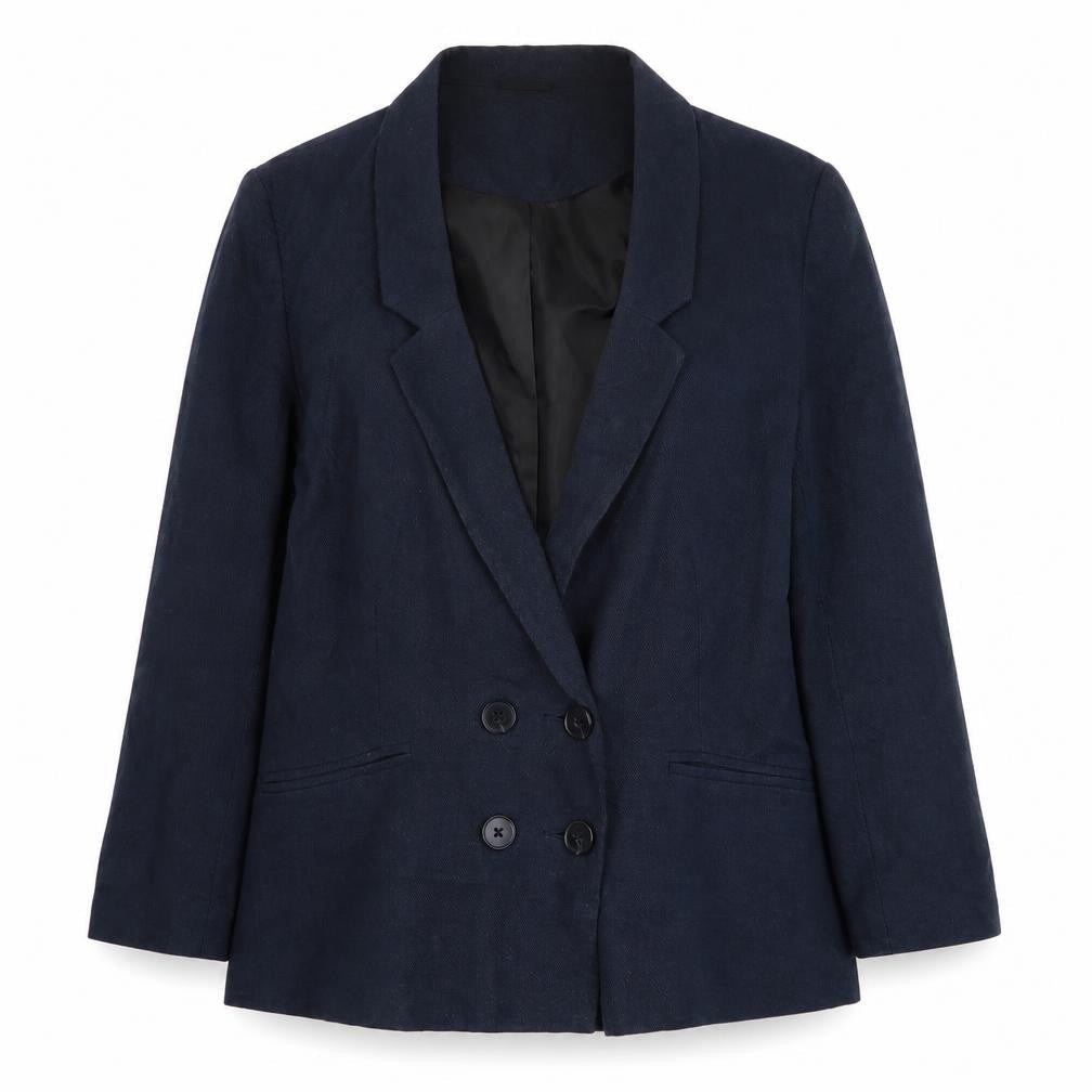 Sparkle & Fade Blue Women's Blazer M, Cotton, Casual