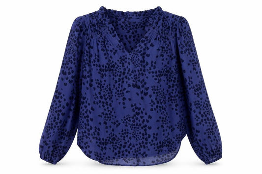 Marks and Spencer Women's Blue Long Sleeve Blouse