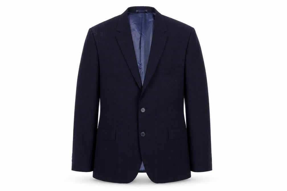 Marks & Spencer Men's Navy Check Blazer 36R