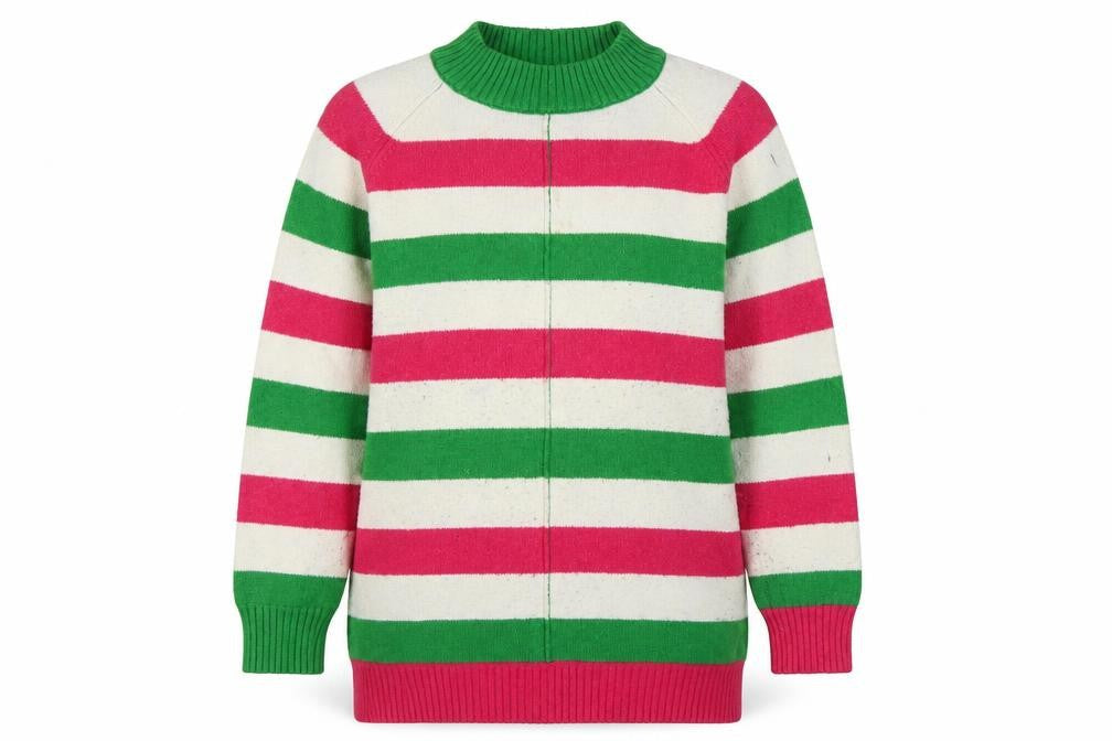 Next Women's Multicoloured Striped Pullover Jumper Size 12
