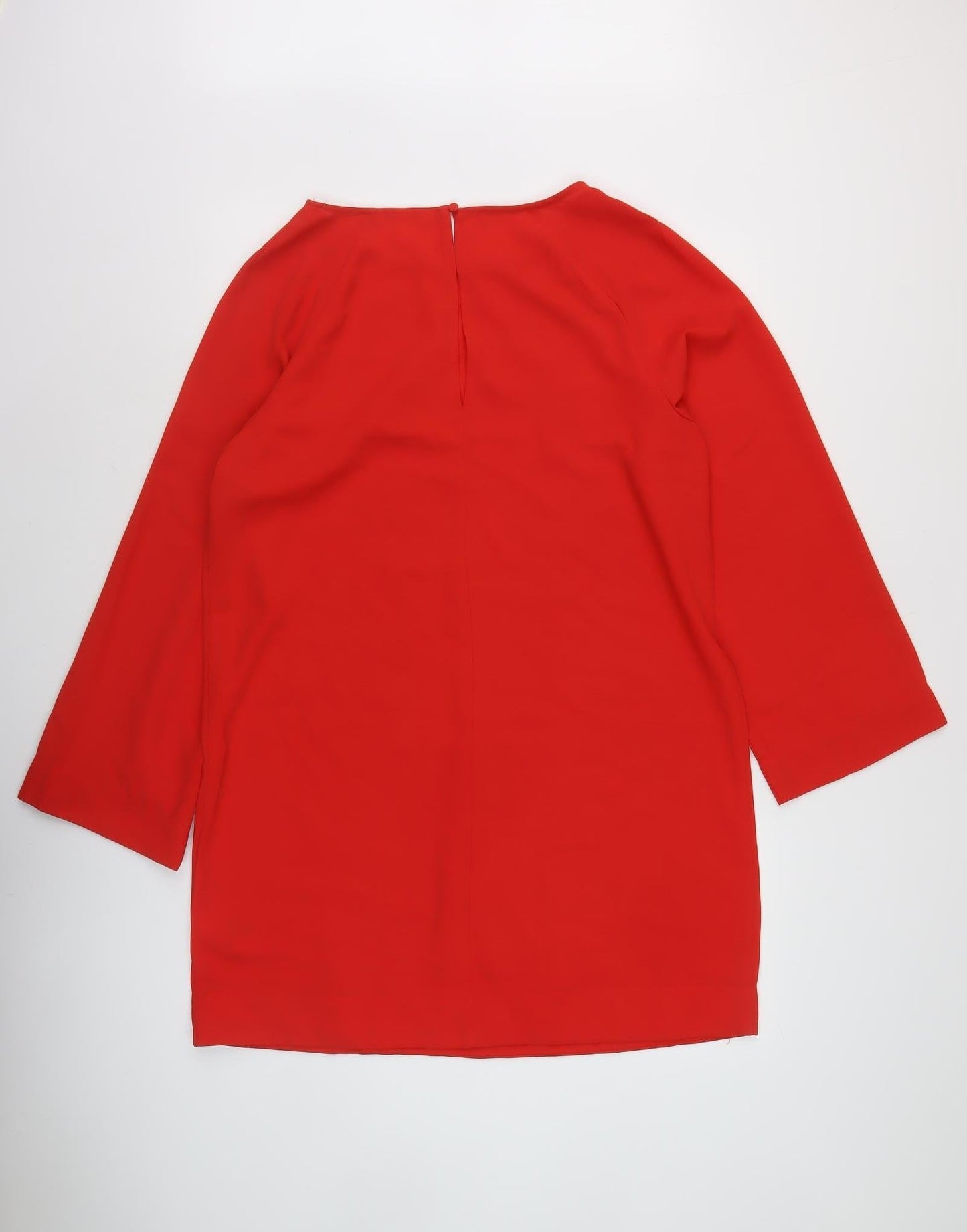H&M Women's Red Long Sleeve Dress Size 8